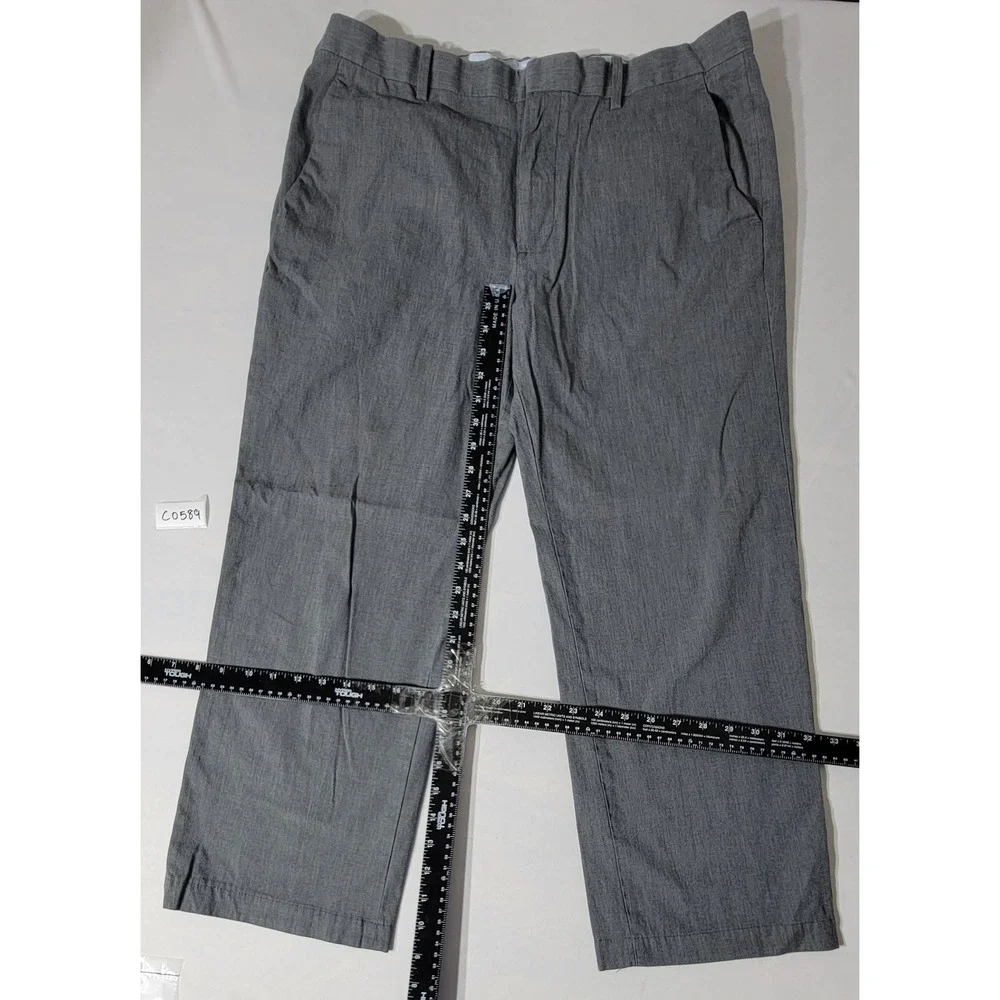Banana Republic Modern Fit Grey Linen Dress Pants Mens 35x32 Heathered Trousers